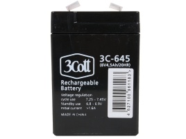 Аккумуляторная батарея для АКБ 3cott 6V 4,5Ah
