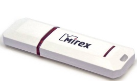 Накопитель 8Gb Mirex Knight, USB 2.0 white