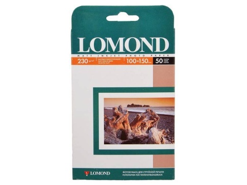 Бумага Lomond (0102034) матовая односторонняя струйной печати 10*15/230/50 л фото 1