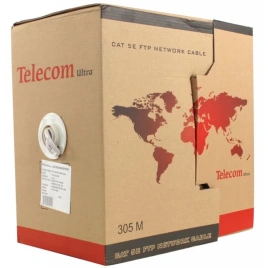 Кабель UTP 5е кат. 4 пары, "Telecom" Ultra" Base (TFS44050E) бухта 305м