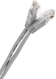 Кабель UTP Patch cord 1м cat.5е "Telecom" серый