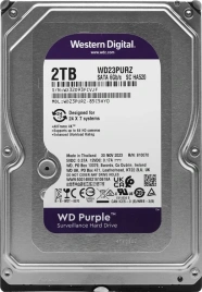 Жесткий диск WD Purple WD23PURZ, 2ТБ, HDD, SATA III, 3.5", 5400об/мин