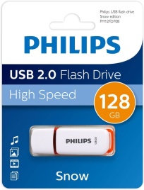 Накопитель Flash Drive 128GB PHILIPS SNOW2.0, USB 2.0