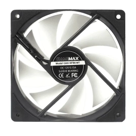 Вентилятор для корпуса 120*120*25mm Gamemax GMX-WFBK-WT, black fan, white blade, 3pin+4Pin