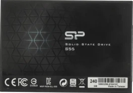 SSD накопитель Silicon Power Slim S55 SP240GBSS3S55S25 240ГБ, 2.5", SATA III, SATA