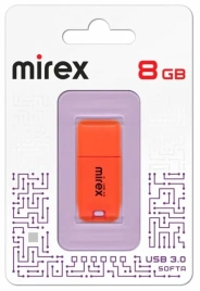Накопитель Flash Drive 8Gb Mirex Softa, USB 3.0, Оранржевый