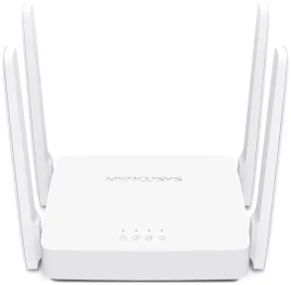 Роутер MERCUSYS AC10, Wi-Fi 5, AC1200, 2.4/5ГГц, 2 LAN, White