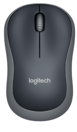 Мышь Logitech M185, оптическая, беспроводная, USB, Серая