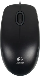 Мышь проводная Logitech B100, оптическая, USB, 1000dpi, Черный (910-003357)