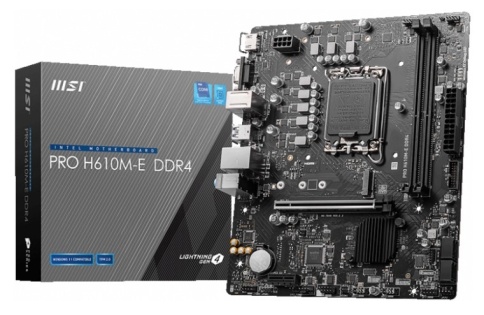 Материнская плата MSI PRO H610M-G DDR4 (LGA 1700, mATX)