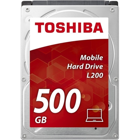 Купить Жесткий диск Toshiba L200 HDWJ105UZSVA, 500ГБ, HDD, SATA II, 2.5"
