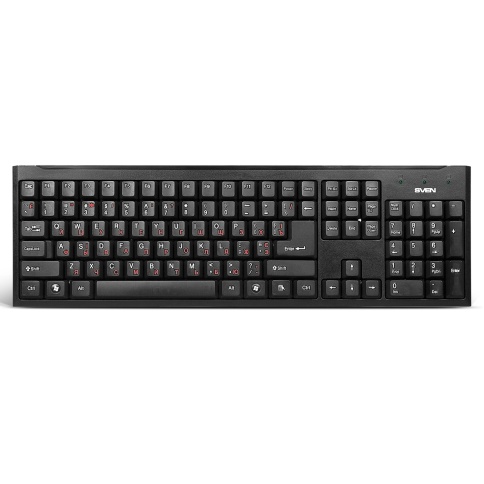 Купить Клавиатура проводная Sven Standard 303 Power USB+PS/2, Чёрная
