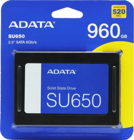 Характеристики SSD накопитель A-Data Ultimate SU650 ASU650SS-960GT-R 960ГБ, 2.5", SATA III, SATA
