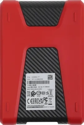 Сравнения Внешний диск HDD A-Data DashDrive Durable HD650, USB 3.0, Красный (ahd650-1tu31-crd)