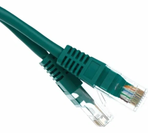Кабель UTP Patch cord 0,5м cat.5е "Telecom" зеленый фото 1