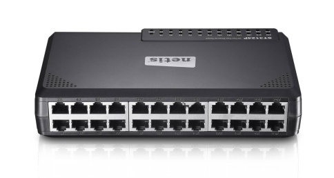 Коммут. Netis ST3124P 24 порта, 10/100 Мбит/сек, настольный, пластиковый корпус, неуправляемый фото 1