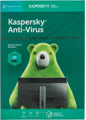 Купить Антивирус Kaspersky Anti-Virus 2 ПК 1 год Новая лицензия Card (kl1171rbbfs)