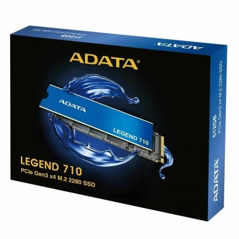SSD накопитель 256GB A-DATA LEGEND 710, M.2 2280, PCI-E 3x4, [R/W -2100/1000 MB/s] <ALEG-710-256GCS> фото 1