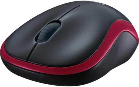 Сравнения Мышь Logitech M185, оптическая, беспроводная, USB, Черный и красный