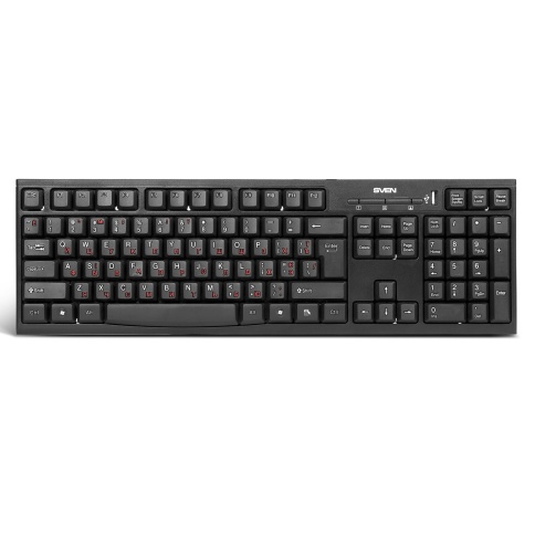 Купить Клавиатура проводная Sven Standart 304 USB+HUB, Black